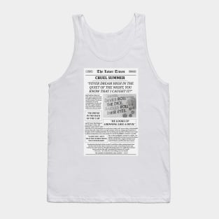 Cruel Summer Newspaper Tank Top